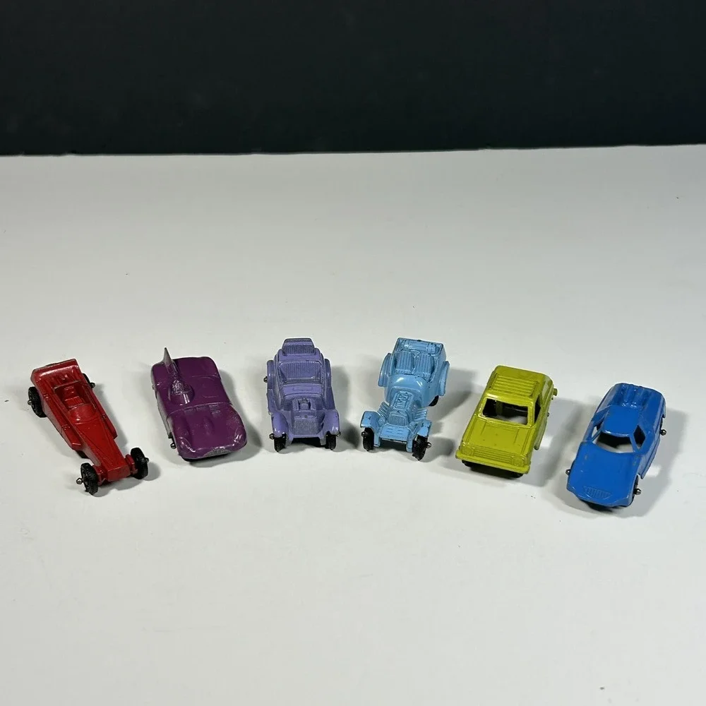 Vintage Small Diecast Car Lot‎ of 6, Tootsie Toy, toy Cars, mini Cars 2